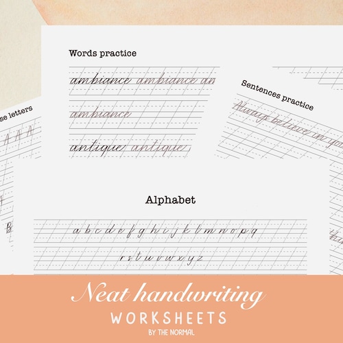 Printable Neat Handwriting Worksheet Practice Handwriting - Etsy