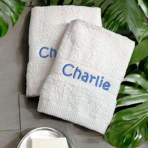 Embroidered Cotton Face Cloths: Personalised Flannel Set of 2, Skin Care Gift Set