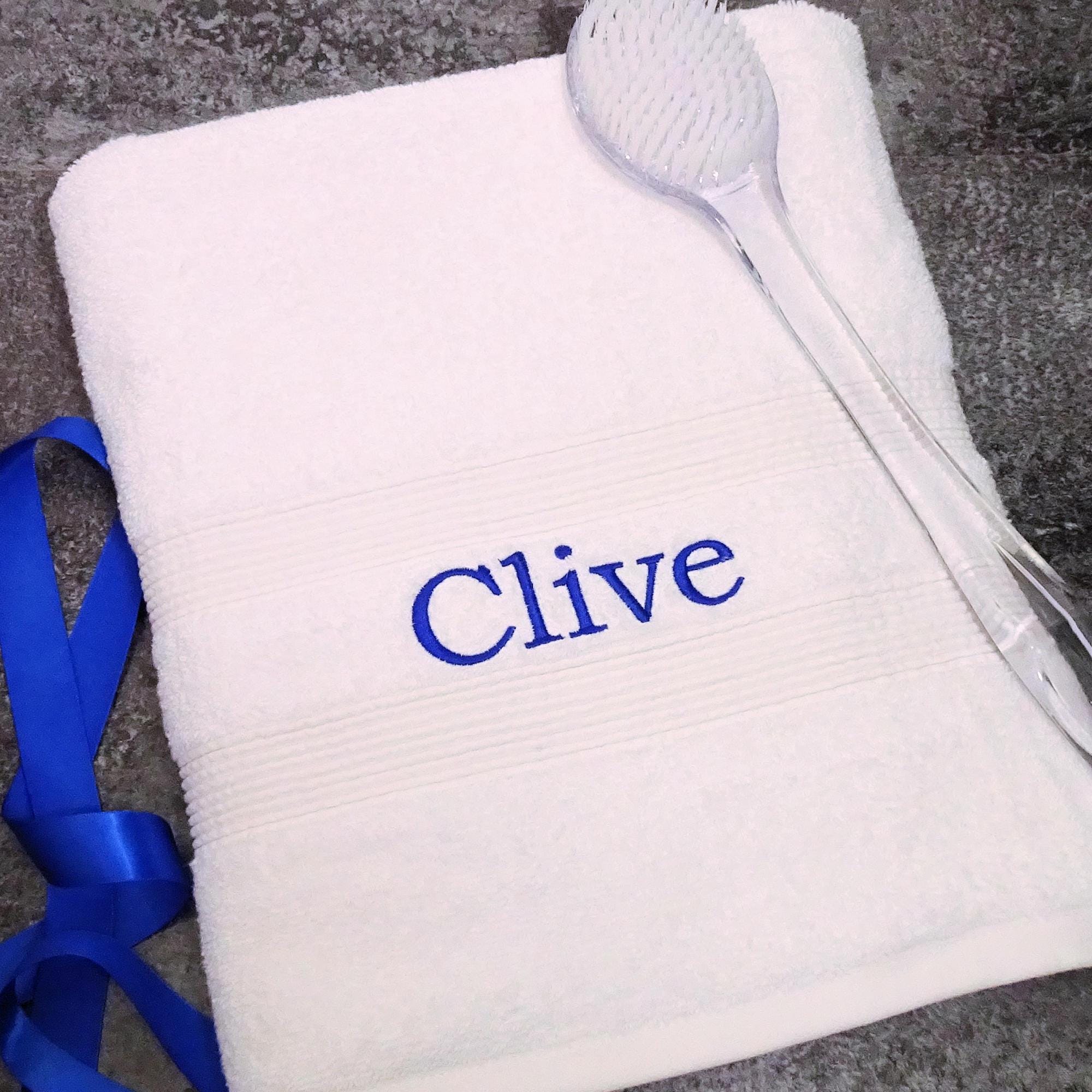 Serviette de douche personnalisée brodée - Coton ultra-doux | Cadeau unique