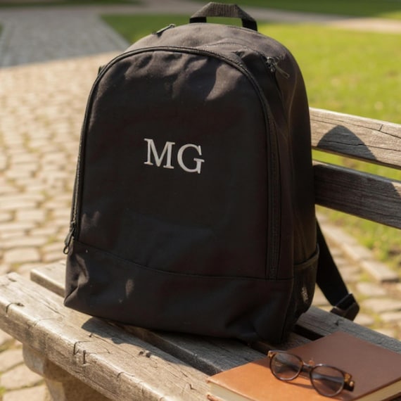 Personalised Student Backpack: Embroidered Name Rucksack  display picture 1