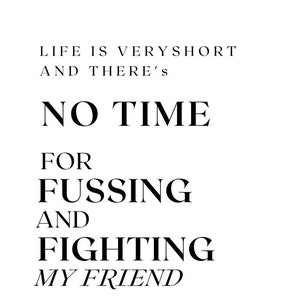 Fussing and Fighting Poster DIGITAL DOWNLOAD