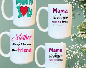 Personalized and Customized Coffee Mugs, 15 oz ceramic