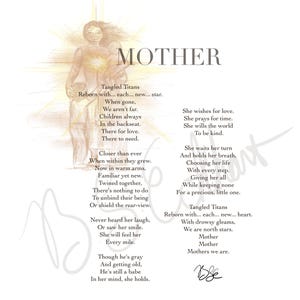 MOTHER Poem - Printable Digital Download
