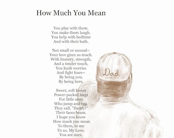 How Much You Mean - Digital Poetry Print