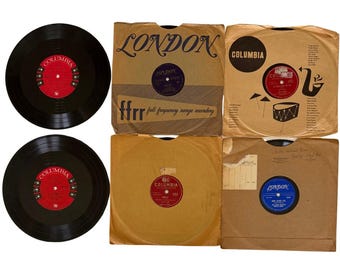 Vintage 78 RPM Records Lot: Skiffle, Pop Vocals, Big Band (1940s-1950s)