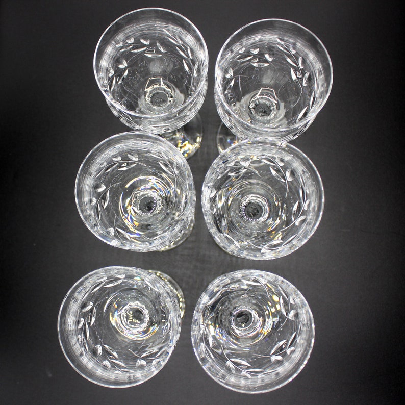 Vintage Blown Glass Crystal Mikasa Versailles Collection 7 Stemmed Wine