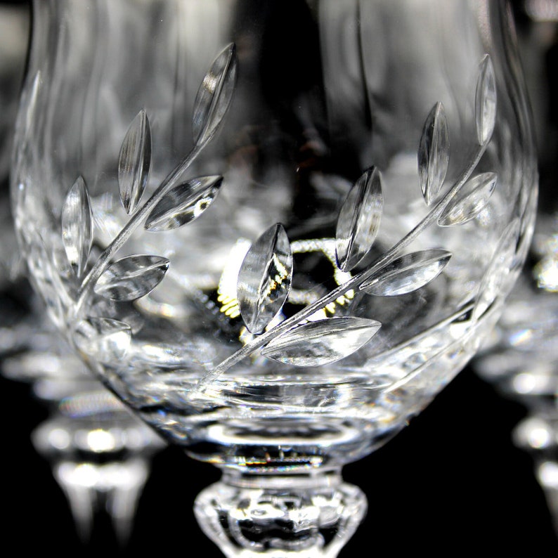 Vintage Blown Glass Crystal Mikasa Versailles Collection 7 Stemmed Wine