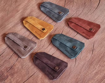 Leather Keychain Template PDF | Minimal Leather Keyring Pattern | DIY Leather Keychain Pattern | Printable Leather Craft Template