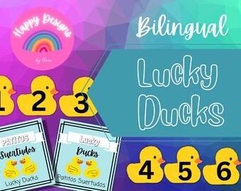 Bilingual Lucky Ducks, Patitos Suertudos, Classroom Management, Dual Language, PDF Download
