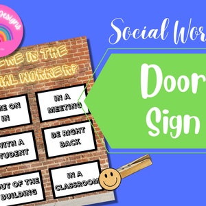 Social Worker Door Sign