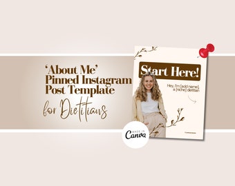 Pinned About Me Instagram Post Template for Service Providers | Canva
