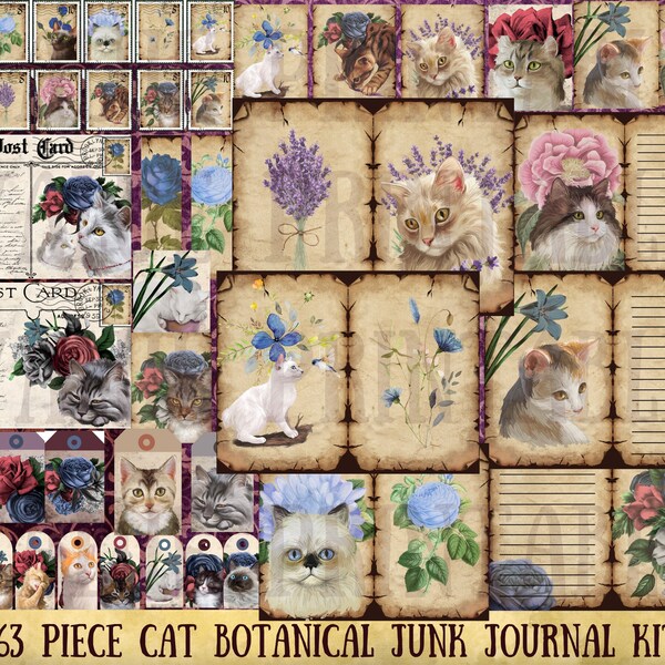 Kitties Junk Journal Etsy Kitties Junk Journal Etsy