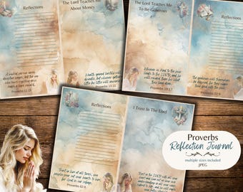 Proverbs Reflection Journal: Christian Women's Printable (JPEG)