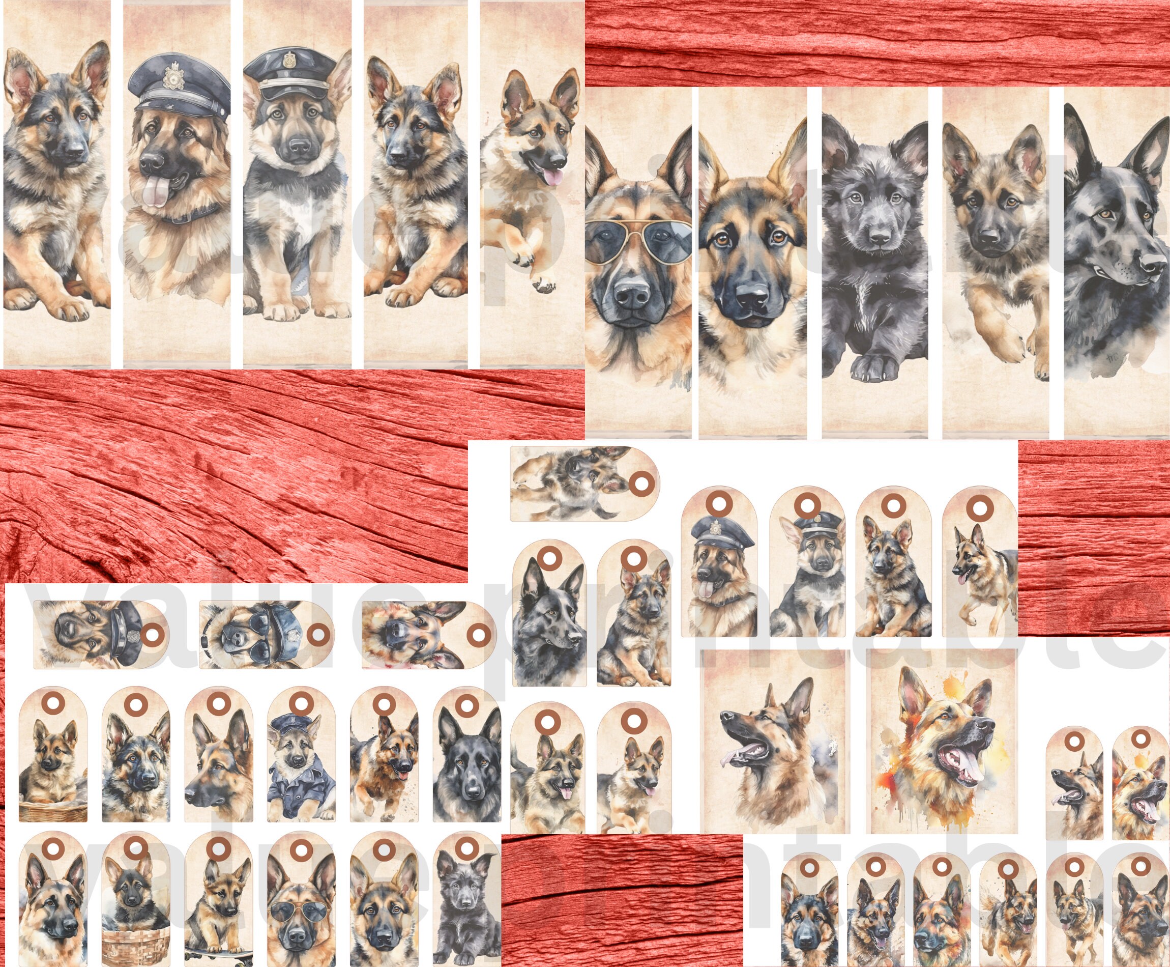 Gsd Journal German Shepherd Junk Journal Kit: Dog Ephemera (digital Download) - Etsy