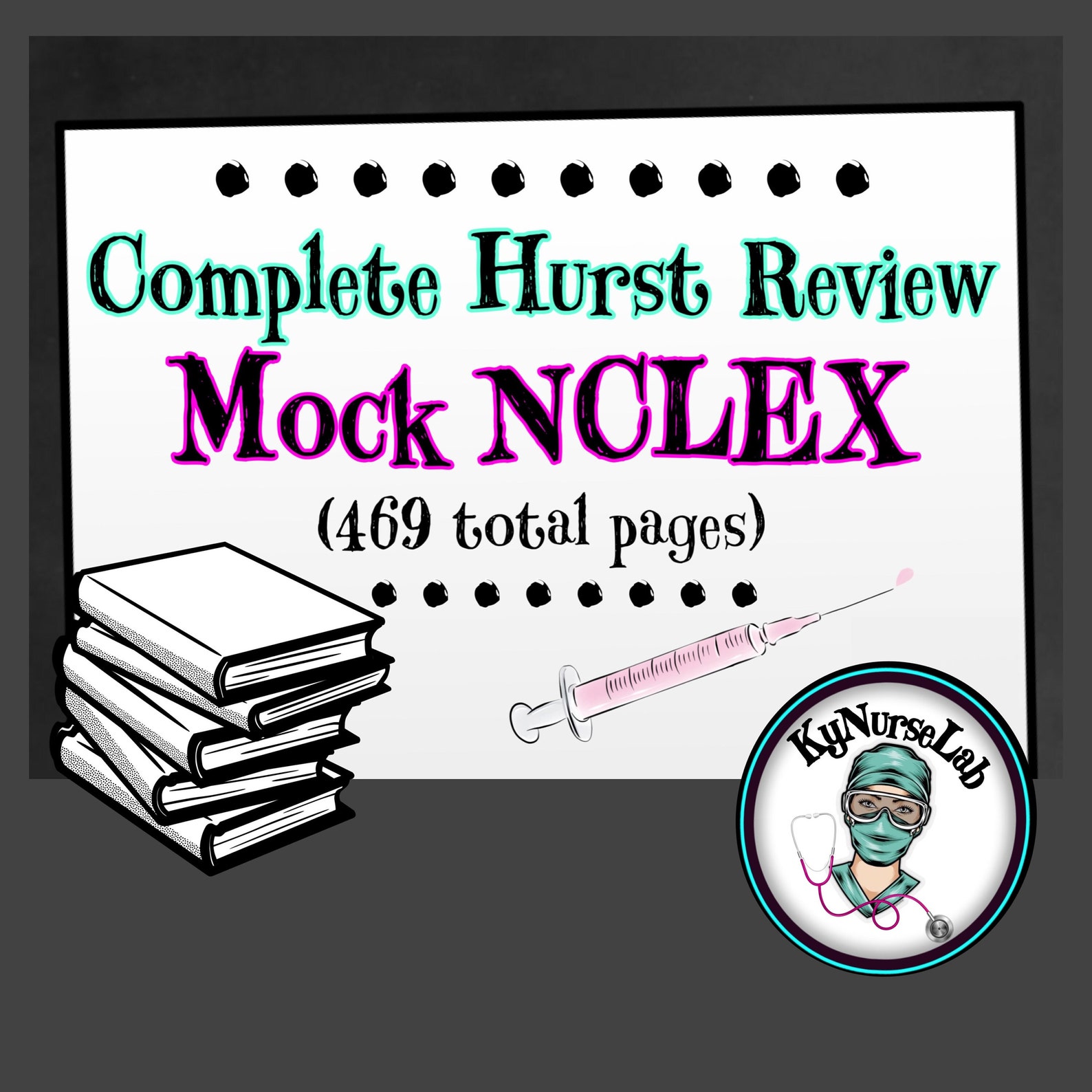 Complete Hurst Review Mock NCLEX 469 Pages Etsy