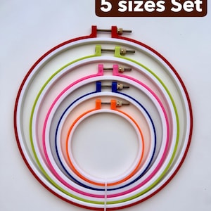 No-Slip Plastic Embroidery Hoop: Durable Tension Screw