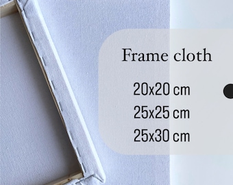 Pre-Stretched Monk's Cloth Frame for Punch Needle - High-Quality Needlecraft Canvas Fabric