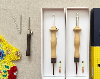 Lavor Ergonomic Punch Needle Set: 5 Sizes + Beginner's Guide