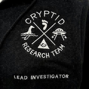Cryptid Research Team Embroidered Shirt, Sweatshirt, Hoodie or ZipUp.