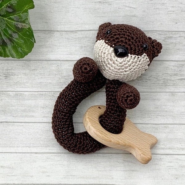 Ottor Rattle, Baby Photo Prop, Baby Announcement