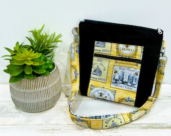 Honey Bee Handmade Purse, Tote Bag, Hand Bag,