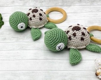 Sea Turtle Rattle, Photo Prop, Baby Announcement