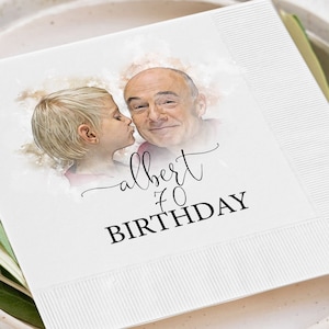 70th Birthday Napkins Personalized Gifts for Him 70 Birthday Party 70th Birthday Decor 70th Birthday Decorations 70th Party Decorations