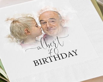 70th Birthday Napkins Personalized Gifts for Him 70 Birthday Party 70th Birthday Decor 70th Birthday Decorations 70th Party Decorations