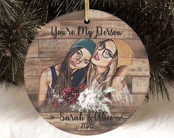 Best Friend Ornament | Best Friend Gift | Friendship Ornament | Custom Ornament | Besties Ornament | Personalized Gifts | Christmas Ornament