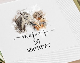 30th Birthday Napkins Personalized Gifts for Her 30th Birthday Party 30th Birthday Decor 30th Birthday Decorations  30th Party Decorations