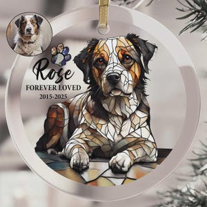 Personalized Ornament Custom Pet Portrait Holiday Hosting Host Christmas Ornament Dog Portrait Christmas Dog Ornament Puppy First Christmas