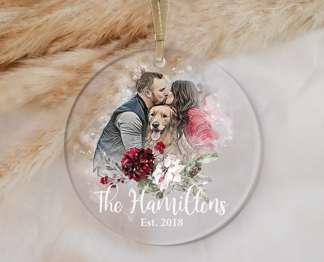 Personalized Family Picture Ornament, Christmas Gift Ornament, Custom ...
