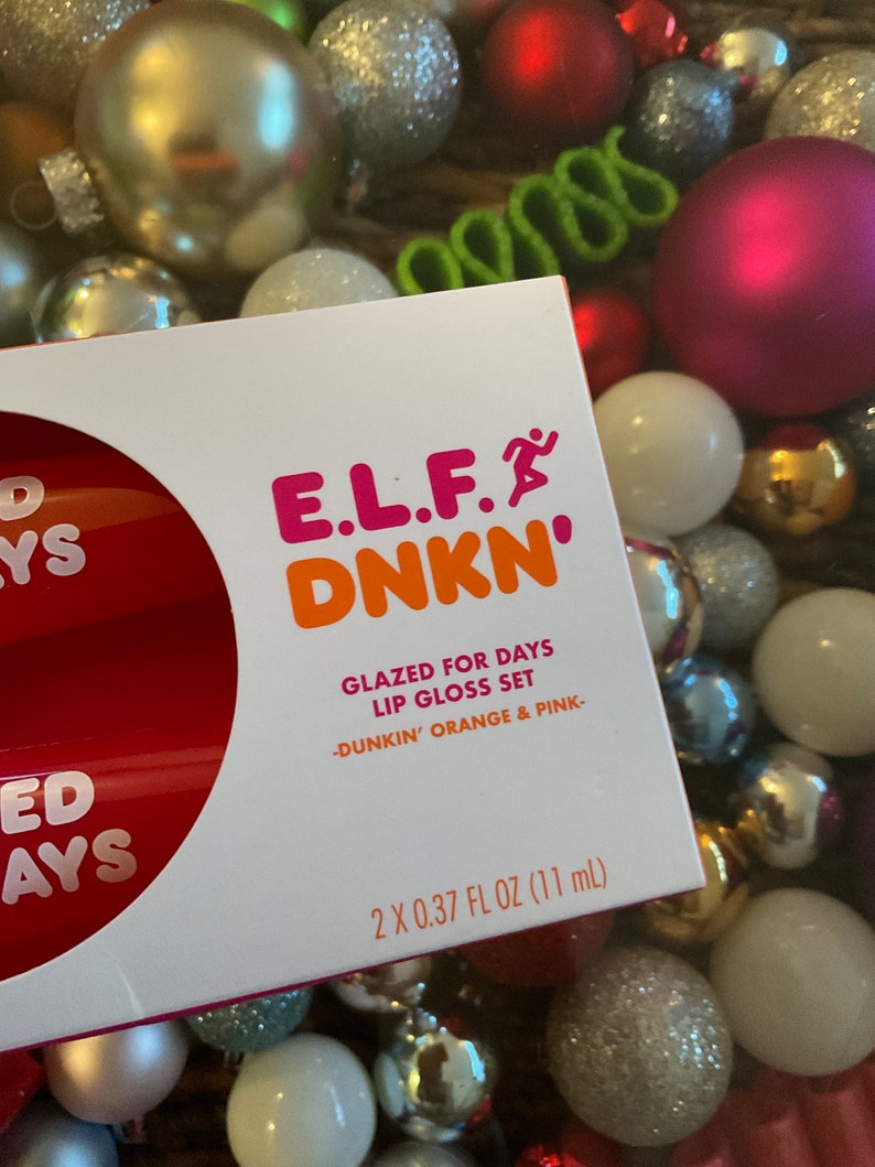 ELF Dunkin Donuts Glazed Lip Gloss Etsy