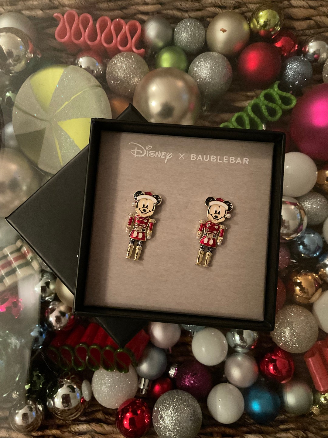 Disney Baublebar Mickey Mouse Nutcracker Earrings Etsy