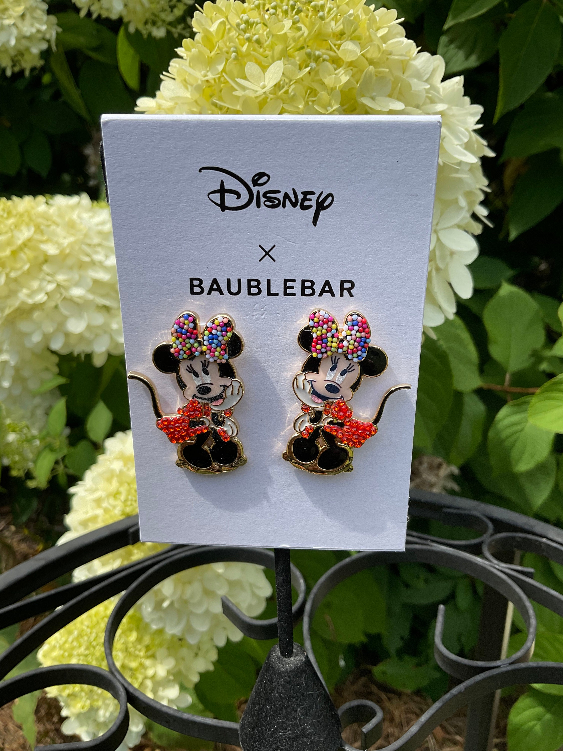 BaubleBar Disney® Bride Minnie Mouse Statement Stud Earrings