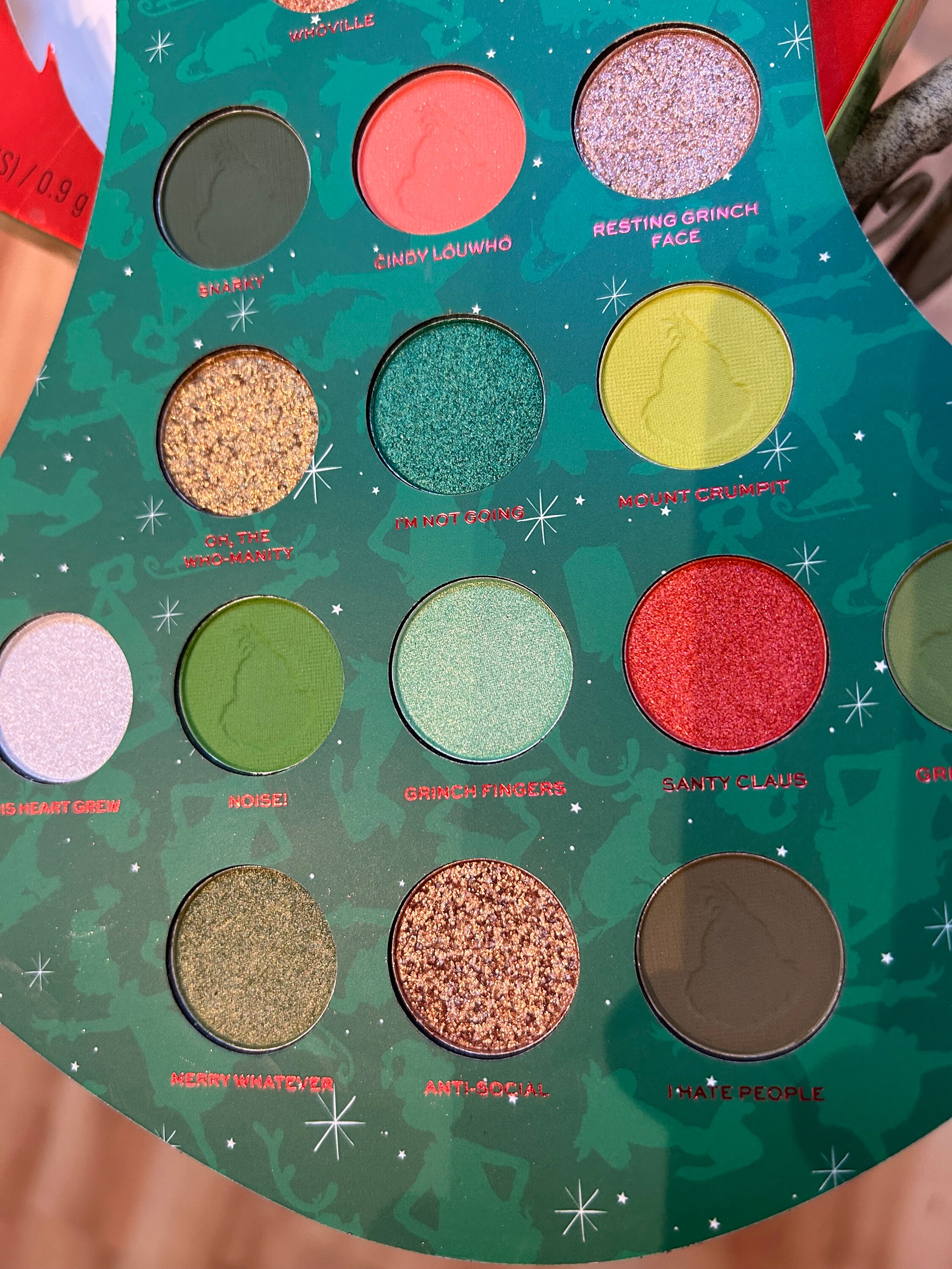 The Grinch X Revolution Eyeshadow Palette - Etsy