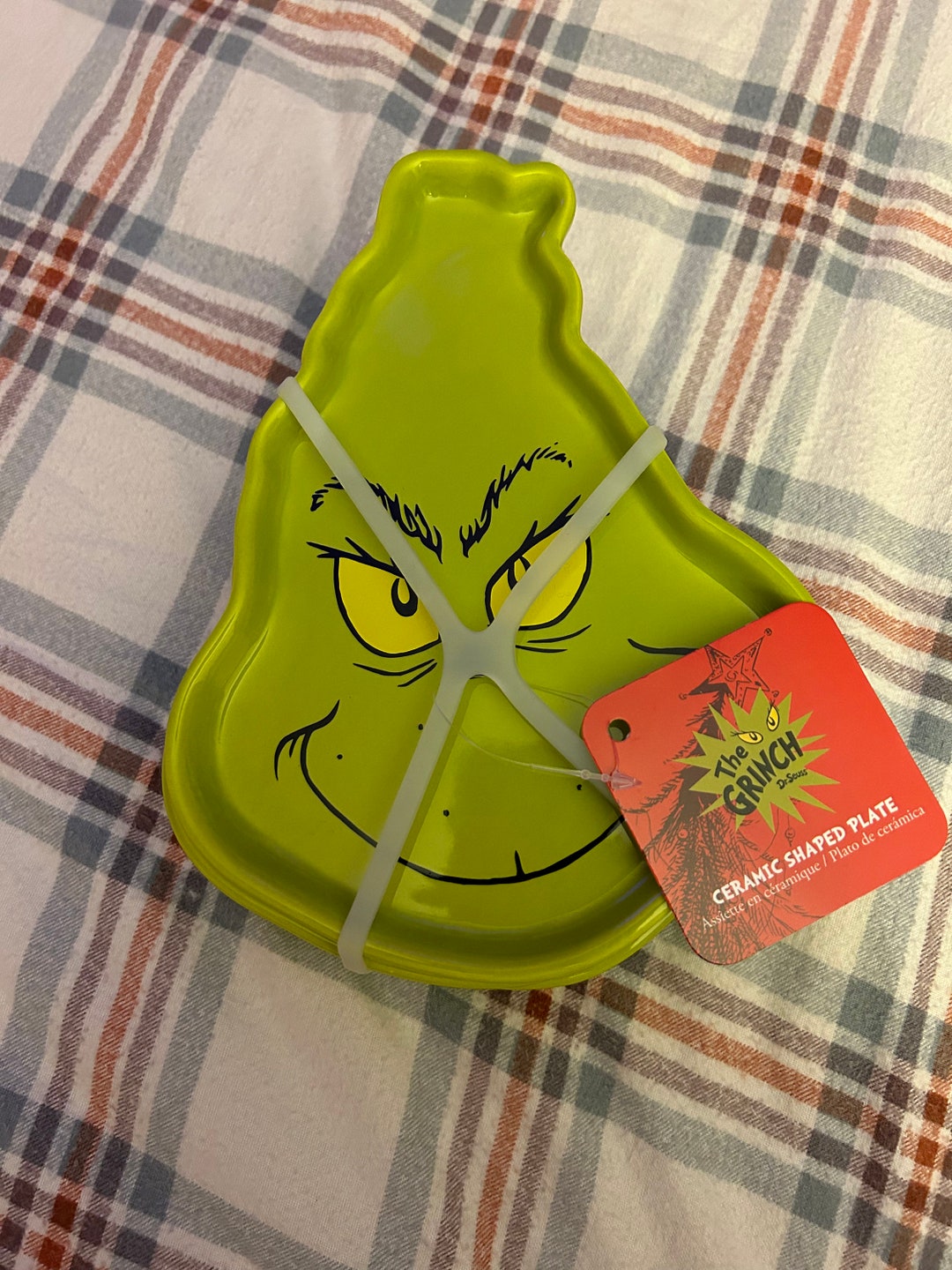 The Grinch Set of Four Plates Etsy