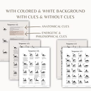 Secuencia de yoga suave para aliviar el dolor de espalda / Ciática, clase de 30 minutos / Descarga en PDF y PNG imagen 5
