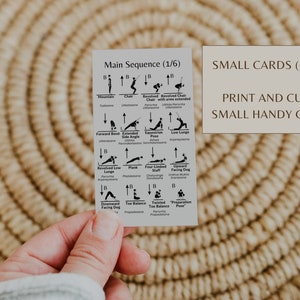 Twisted vinyasa yoga cards