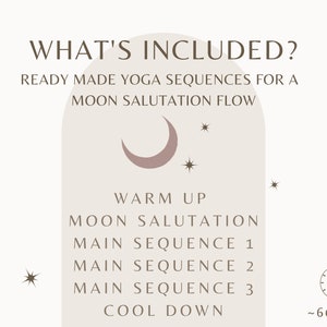 Moon salutation yoga sequences