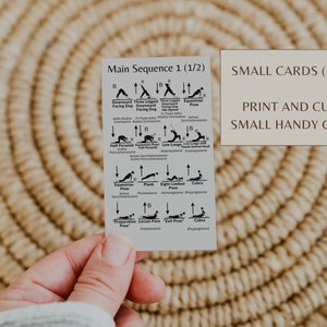 Morning yoga flow cards