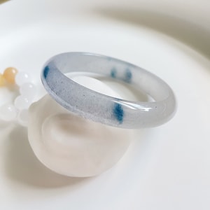 59.4mm Natural K2 Azurite Granite Bangle, Raindrop Azurite, K213