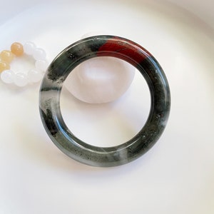 58.3mm Natural Dragon Blood Stone/Crystal, Rare,  58.3x12.5mm, LX36