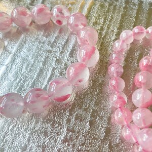 Gradeaa Natural Icy Rhodonite Bracelet, Sakura Rain Rhodonite - Etsy