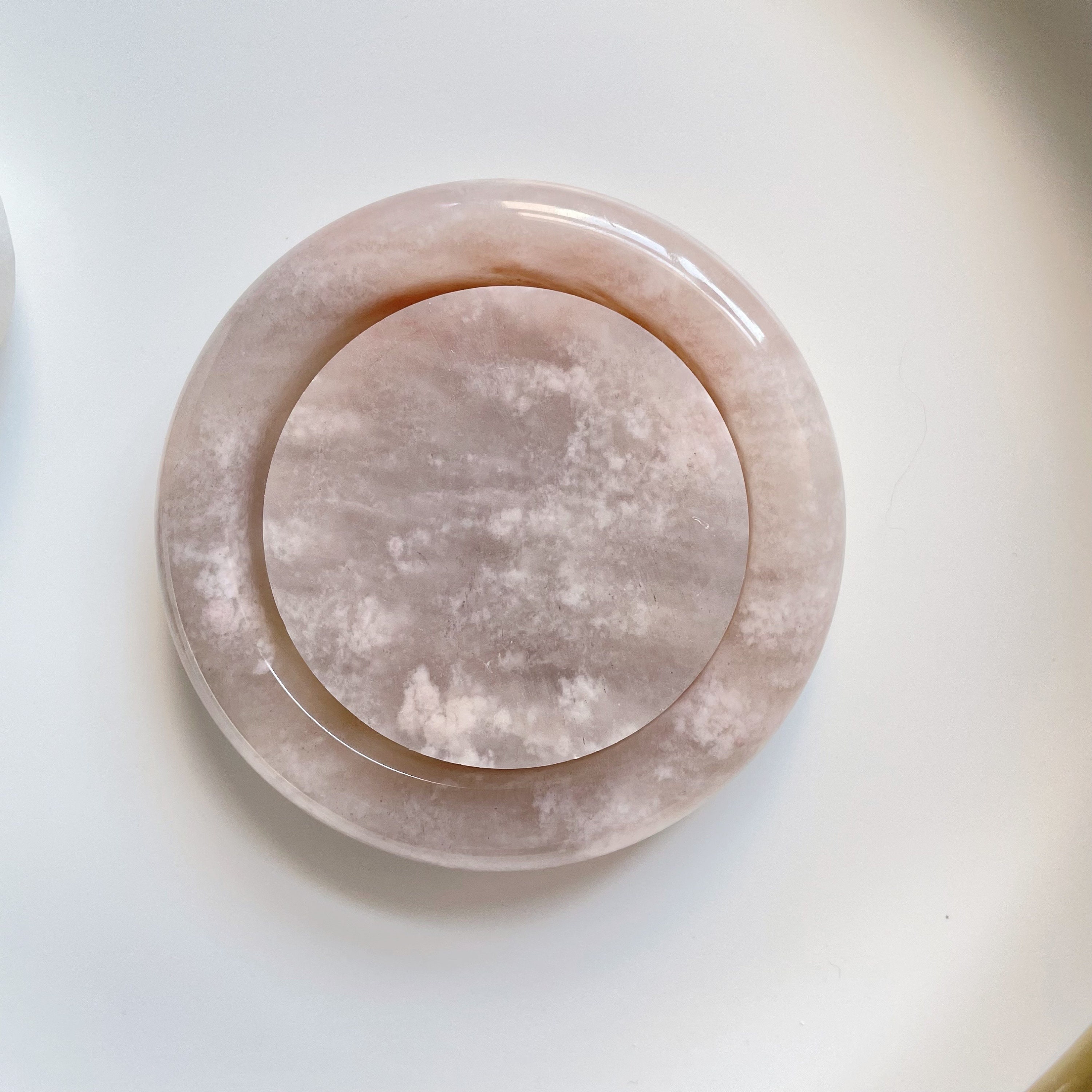 chie　天然石 61mm Natural Pink Quartzite Jade Bangle SET (shetai Jade/shetaicui