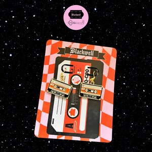 Retro Cassette Earrings- Dangle Earrings
