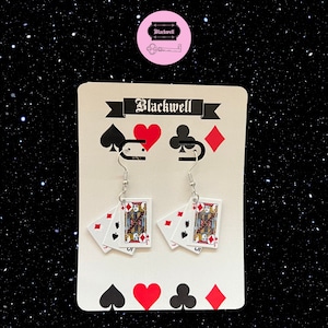 Deck of Cards Earrings- Dangle Earrings