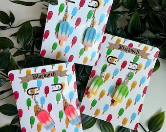 Popsicle Earrings- Dangle Earrings- Different Colors