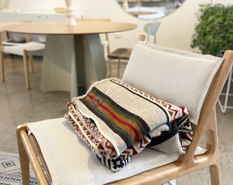 Softest Artisanal Sheep Wool Blanket/Throw | Fair Trade | Made in Ecuador | ILALO Collection