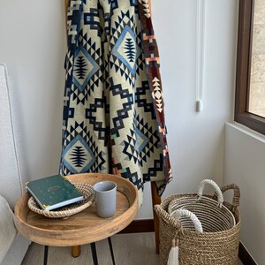 Softest Artisanal Alpaca Wool Blanket/Throw Fair Trade Made in Ecuador URQU Collection image 8